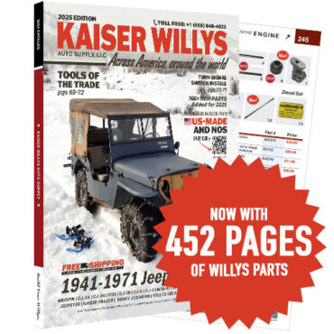 2025 Kaiser Willys Jeep Parts Catalog - Over 452 pages of full color parts, Willys Jeep photos, articles, guides and more!