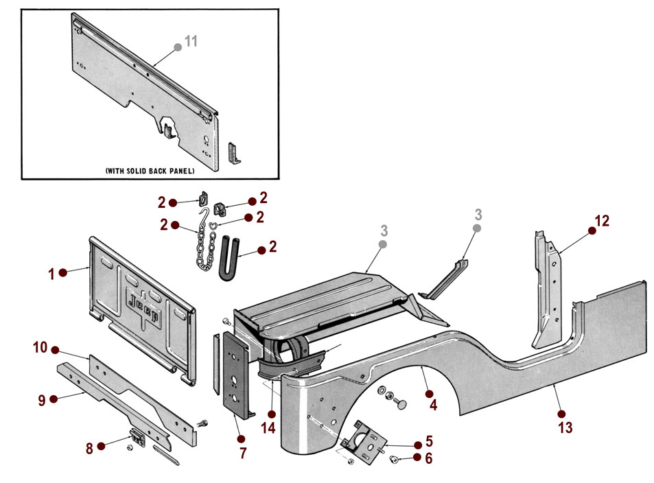 Body - 55-75 Cj-5 