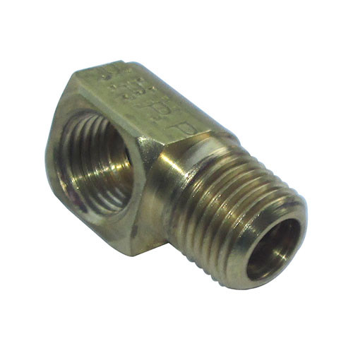 Steel Oil Line to Block Fitting (90 degree port) Fits 50-71 CJ-3B, 5, 6, M38A1, Truck, Station Wagon, Jeepster with 4-134 F engine