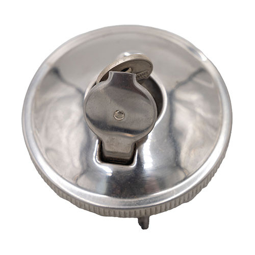 New Locking Chrome Fuel Tank Gas Cap Fits 46-71 CJ-2A, 3A, 3B, 5