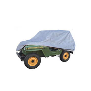 Premium Three Layer Outdoor Car Cover in Gray Fits 72-86 CJ-5, 7, 8