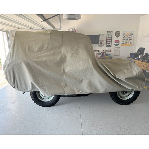 Premium Three Layer Outdoor Car Cover in Gray Fits 72-86 CJ-5, 7, 8