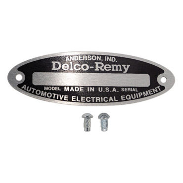 US Made Delco Remy Data Plate Fits 41-71 Jeep & Willys