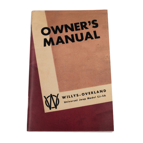 Owners Manual Fits 49-53 CJ-3A