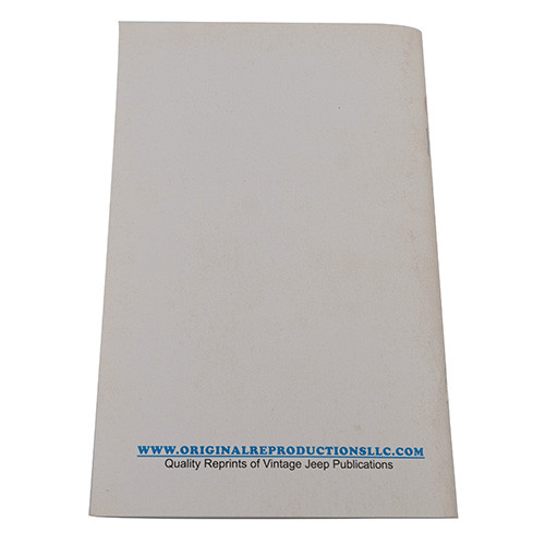 Owners Manual Fits 57-64 FC-150