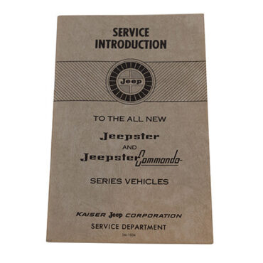 Service Introduction Owners Manual Fits 66-73 Jeepster Commando