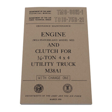 Engine & Clutch Mechanics Manual Fits 52-66 M38A1