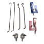 Brake Backing Plate Hardware Kit (Self Adjusting) Fits 66-71 CJ-5, Jeepster Commadno with 10" brakes