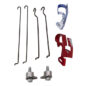 Brake Backing Plate Hardware Kit (Self Adjusting) Fits 66-71 CJ-5, Jeepster Commadno with 10" brakes