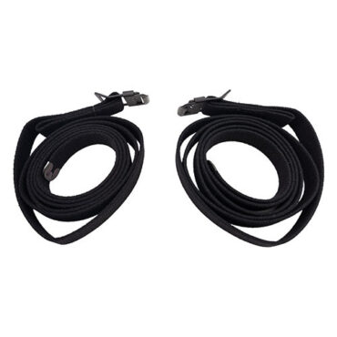 US Made Top Bow Strap Set (2 piece - Black) Fits 45-64 CJ-2A, 3A, 3B, 5