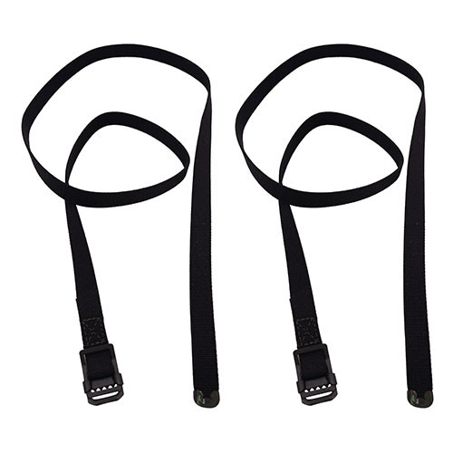 US Made Top Bow Strap Set (2 piece - Black) Fits 45-64 CJ-2A, 3A, 3B, 5