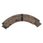 NOS Brake Shoe Lining Set (1 per axle) Fits 66-71 CJ-5, Jeepster Commando with 10" brakes