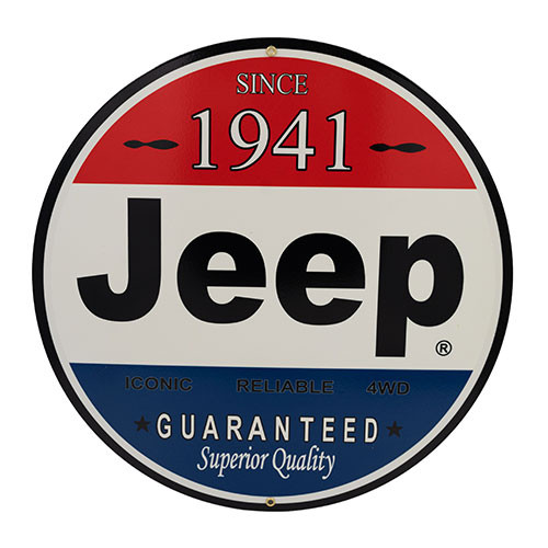 US Made "Jeep Superior Quality" Metal Sign Fits Willys Accessory