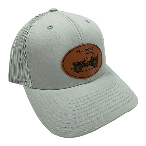 Willys "The Goat" Mesh Trucker Hat (Quarry Gray) Fits 41-71 Willys and Jeep