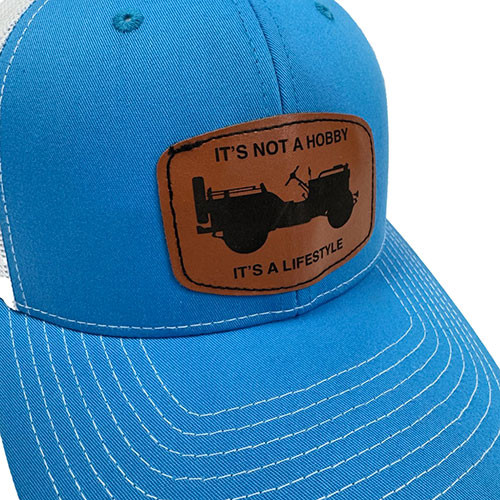 Willys "Its a Lifestyle" Mesh Trucker Hat (Royal Blue) Fits 41-71 Willys and Jeep