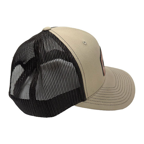 Willys "Its a Lifestyle" Mesh Trucker Hat (Khaki and Brown) Fits 41-71 Willys and Jeep