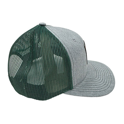 Willys "Kilroy" Mesh Trucker Hat (heathered Gray/Green) Fits 41-71 Willys and Jeep