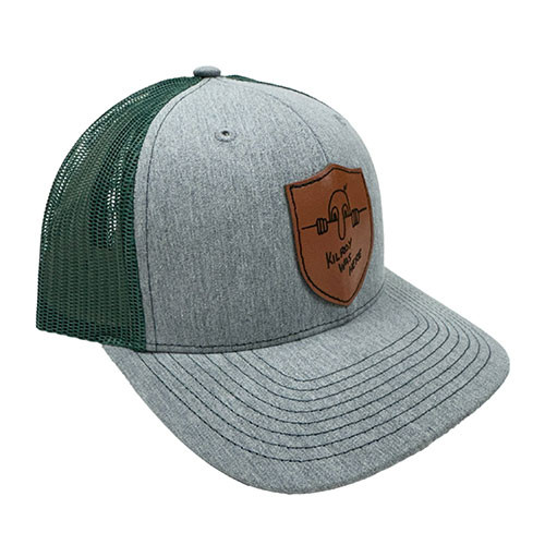 Willys "Kilroy" Mesh Trucker Hat (heathered Gray/Green) Fits 41-71 Willys and Jeep