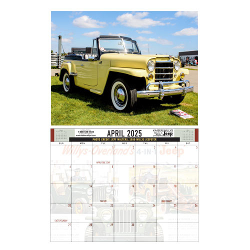 2025 Kaiser Willys Calendar All Willys & Jeep Vehicles