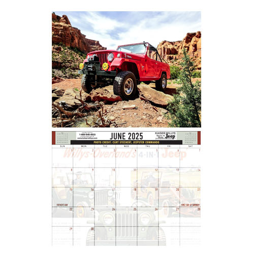 2025 Kaiser Willys Calendar All Willys & Jeep Vehicles