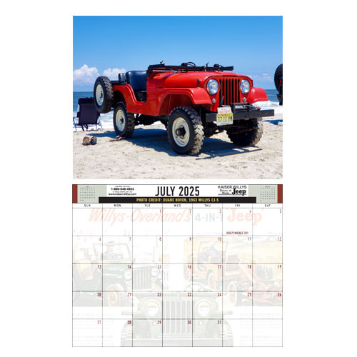 2025 Kaiser Willys Calendar All Willys & Jeep Vehicles