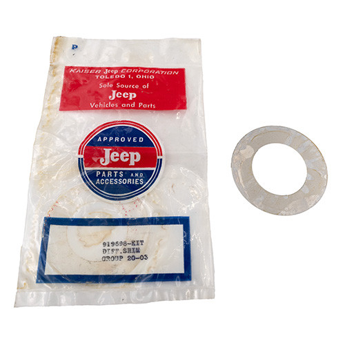 NOS Rear Differential Carrier Bearing Shim Pack Fits 53-71 CJ-3B, 5, 6, Jeepster Commando with Dana 44