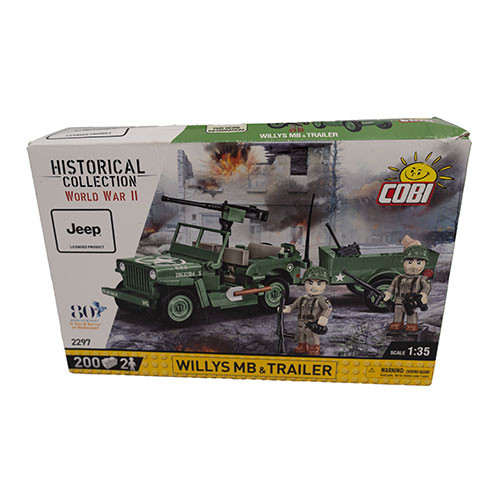 Willys Jeep Toy Building Blocks Jeep And Trailer Fits: Jeep & Willys