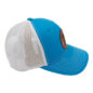 Willys "Crossbones" Mesh Trucker Hat (Cyan/White) Fits 41-71 Willys and Jeep