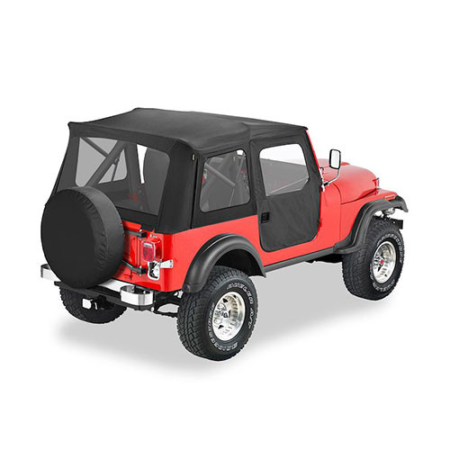 Bestop Supertop Soft Top Kit (Black Crush) Fits 76-83 CJ-5