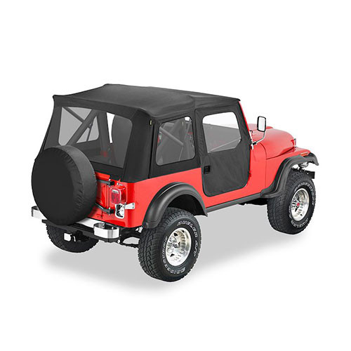 Bestop Supertop Soft Top Kit (Black Denim) Fits 76-83 CJ-5