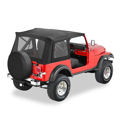 Bestop Supertop Soft Top Kit (Black Crush) Fits 76-86 CJ-7