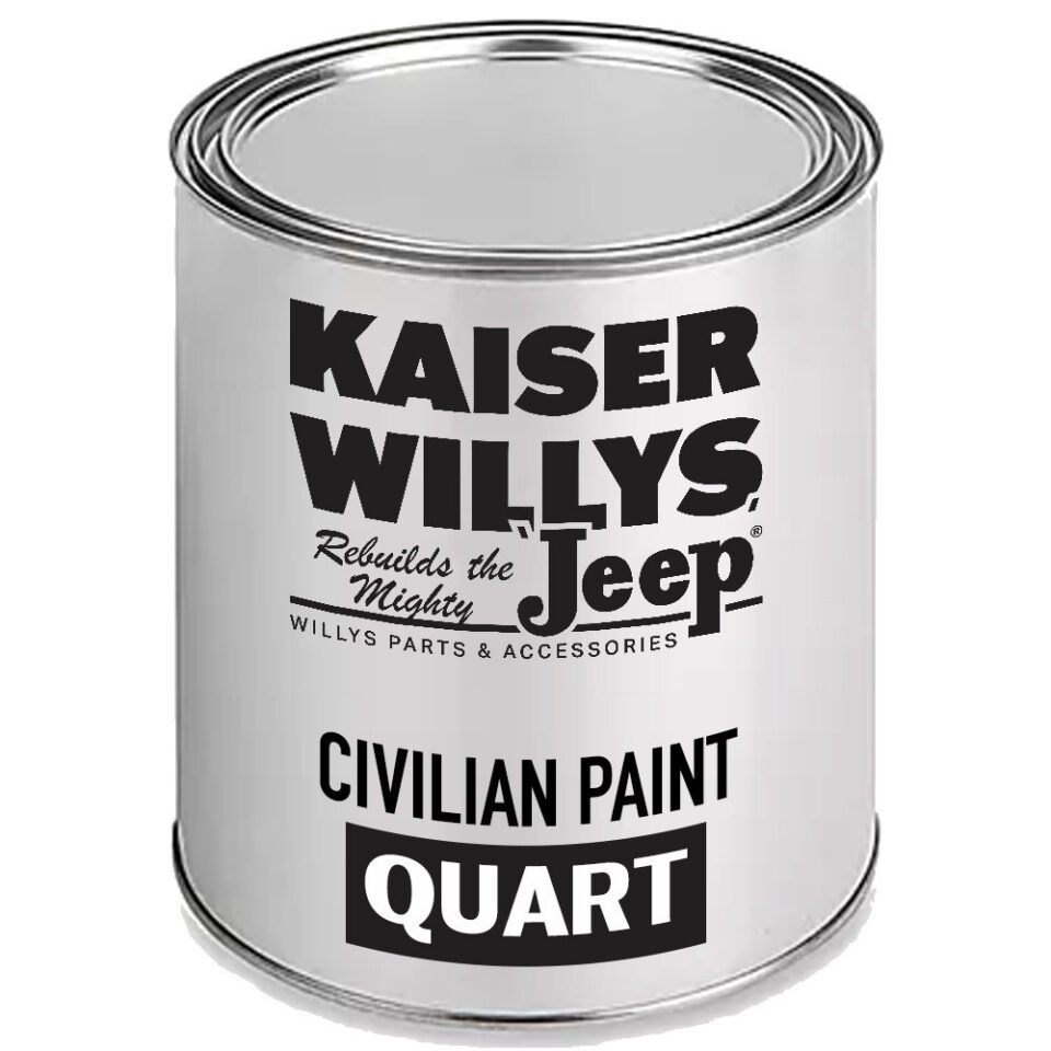 US Made Bedford Gray Paint (1 Quart) Fits 41-71 Jeep & Willys