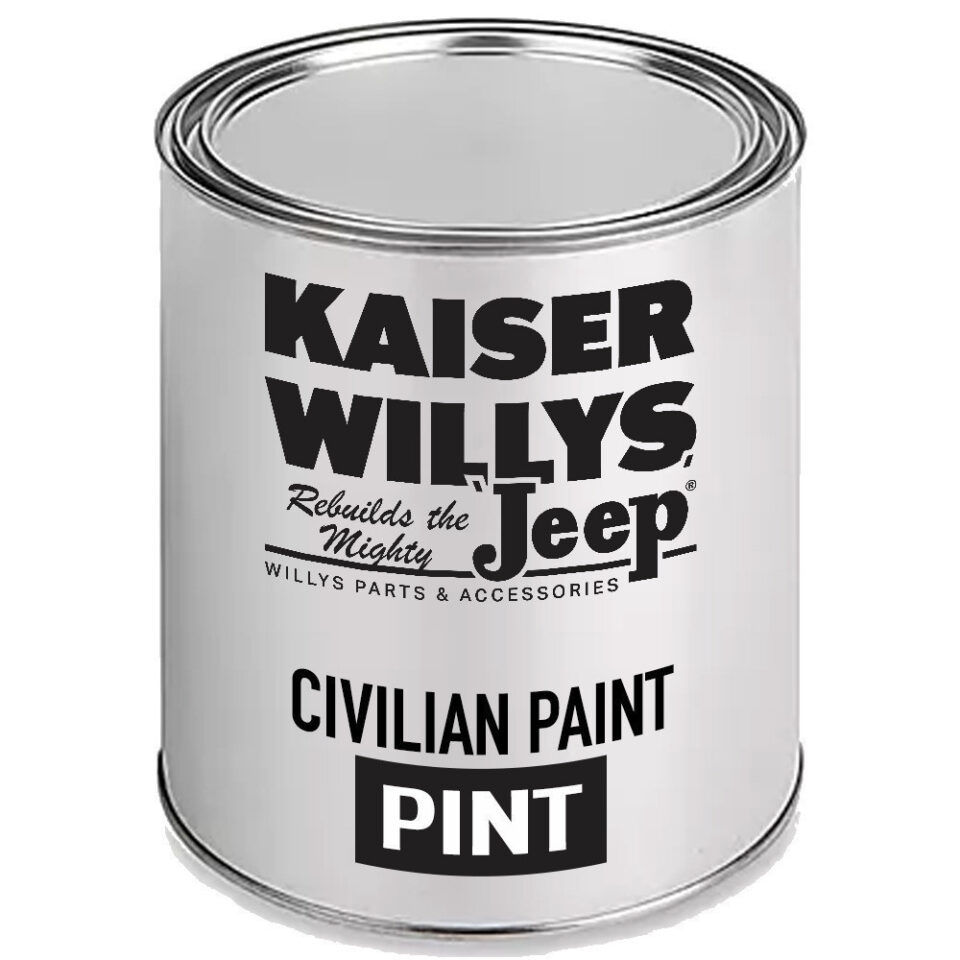 US Made Woodstock Green Poly Paint (1 Pint) Fits 41-71 Jeep & Willys
