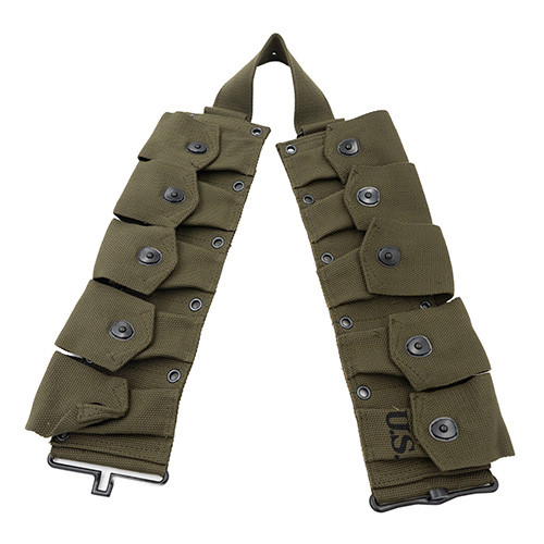 Original Reproduction 1923 M1 Garand Cartridge Belt (OD) Fits 41-71 Jeep & Willys