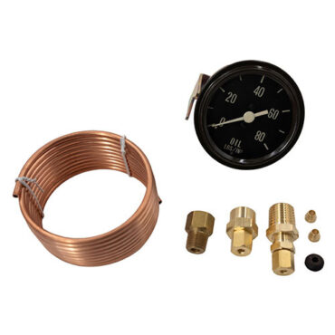 Original Reproduction Instrument Panel Oil Gauge With Tubing Fits 41-66 CJ-2A, 3A, 3B, M38, M38A1